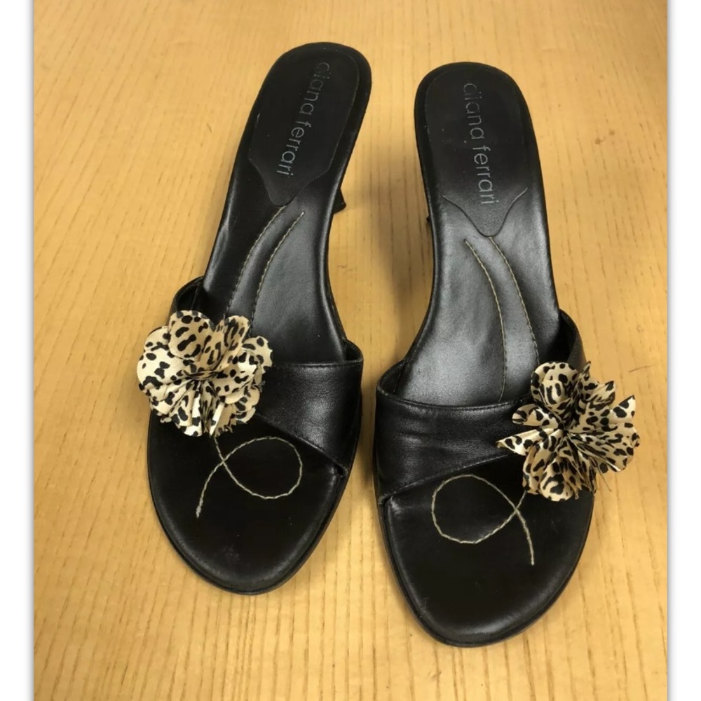 Diana Ferrari, shoes,heels 3.5”, black, size7.5M.: